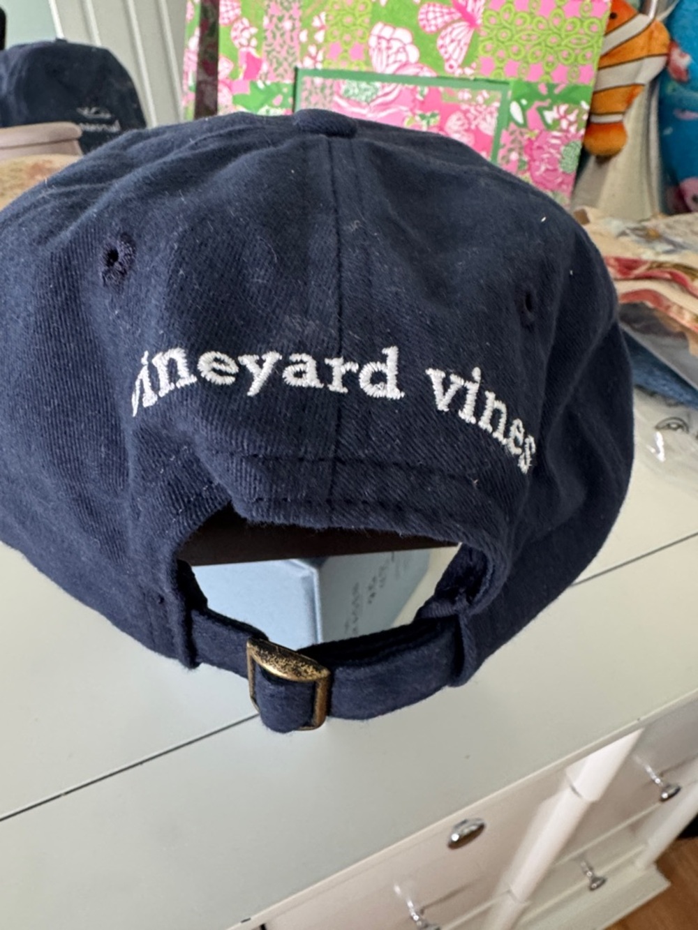 Vineyard Vines Navy Whale Lacrosse Cap - Picture 2 of 3